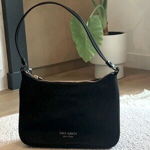 Kate Space black nylon shoulder bag